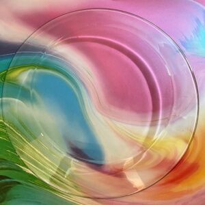 VTG arcoroc Clear Glass 9" Dinner Plate